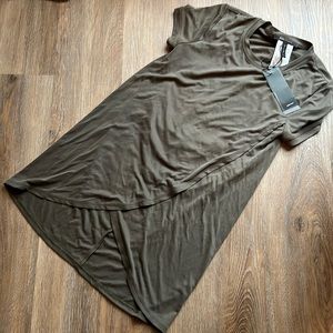 BCBG olive sleeve shirt size XXS